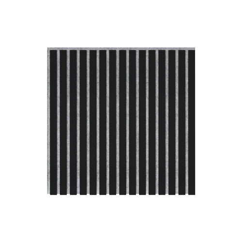 Marbet fekete lamella falburkolat szürke filc alappal 30x270 cm Woodline