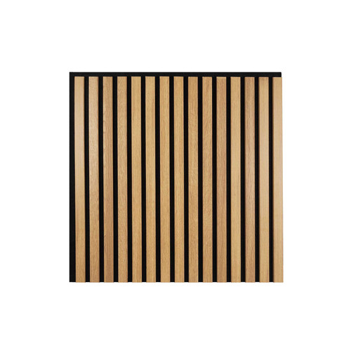 Marbet világos tölgy lamella falburkolat fekete filc alappal 30x270 cm Woodline