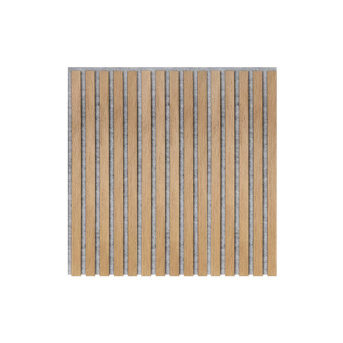 Marbet világos tölgy lamella falburkolat szürke filc alappal 30x270 cm Woodline