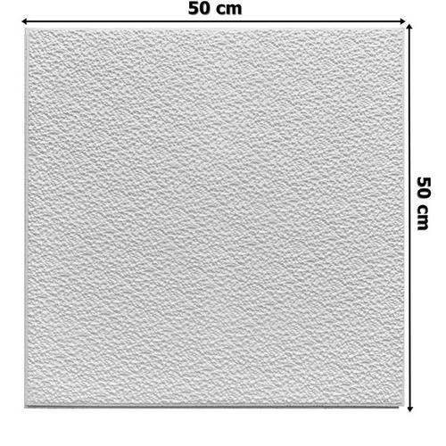 Álmennyezet - Marbet GRYS fehér festhető EPS hungarocell mennyezeti burkolólap (50x50cm) nútos