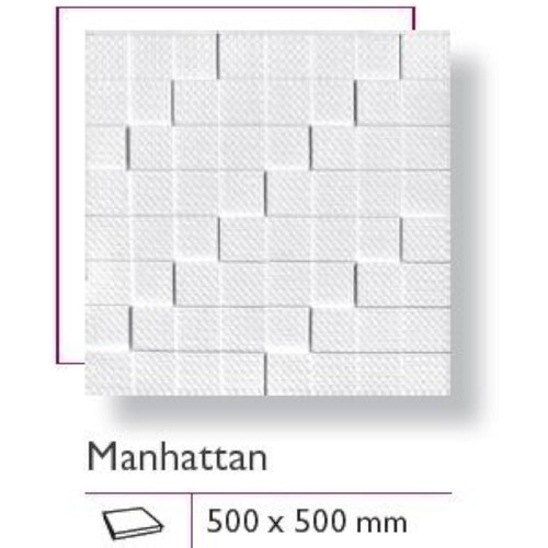 Mennyezeti burkolólap Manhattan (50x50cm) nútos, festhető EPS polisztirol álmennyezet nútos Mennyezeti burkolólap Manhattan (50x50cm) nútos, festhető EPS polisztirol álmennyezet nútos