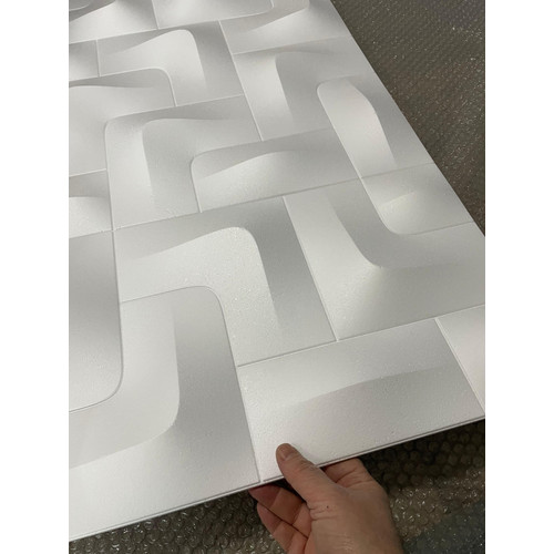 Falburkolat - Marbet PD-1 fehér festhető modern mintás polisztirol falpanel (96x48cm) Falburkolat - Marbet PD-1 fehér festhető modern mintás polisztirol falpanel (96x48cm)