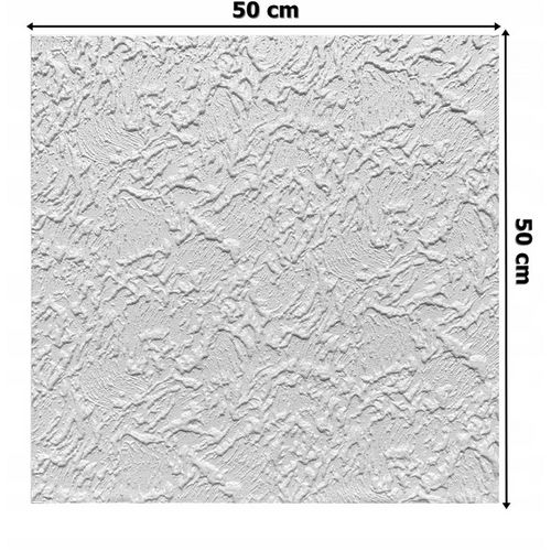 Álmennyezet - Marbet PARIS-2 modern EPS polisztirol festhető mennyezeti burkolólap (50x50cm) mennyezet burkolat Álmennyezet - Marbet PARIS-2 modern EPS polisztirol festhető mennyezeti burkolólap (50x50cm) mennyezet burkolat