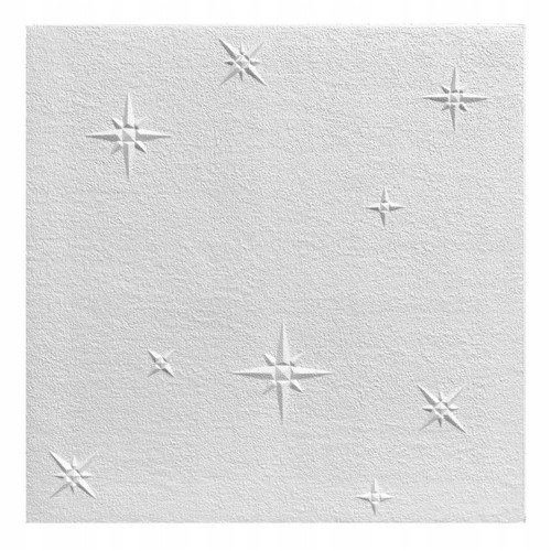 Álmennyezet - Marbet ZIMA jégkristály EPS polisztirol festhető fehér mennyezeti burkolólap (50x50cm) nútos Álmennyezet - Marbet ZIMA jégkristály EPS polisztirol festhető fehér mennyezeti burkolólap (50x50cm) nútos