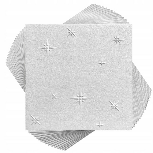 Álmennyezet - Marbet ZIMA jégkristály EPS polisztirol festhető fehér mennyezeti burkolólap (50x50cm) nútos Álmennyezet - Marbet ZIMA jégkristály EPS polisztirol festhető fehér mennyezeti burkolólap (50x50cm) nútos