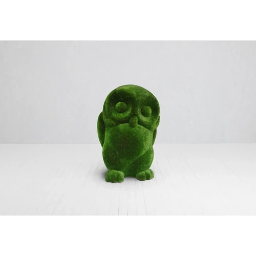 Bagoly műfű dekoráció, 100x70x65cm, EXТЗ-1216 figura, szobor