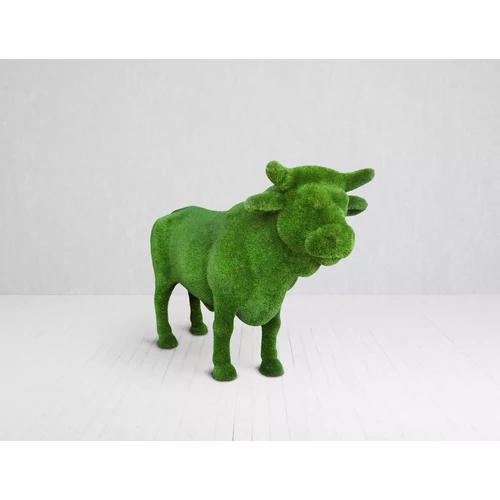 Bika műfű dekoráció, 360x105x190cm, EXТЗ-1168 figura, szobor Angus
