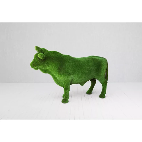 Bika műfű dekoráció, 360x105x190cm, EXТЗ-1168 figura, szobor Angus