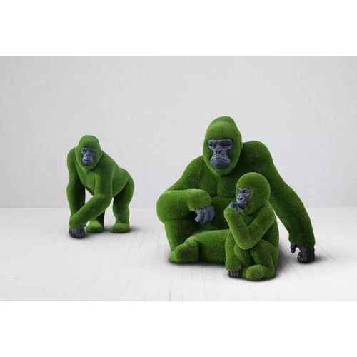 Gorilla bébi műfű dekoráció, 100x70x50cm, EXТЗ-1237 figura, szobor