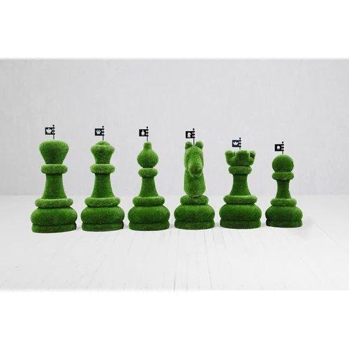 Sakk figurák 32 darab műfű dekoráció, 100cm, EXТЗ-1072 figura