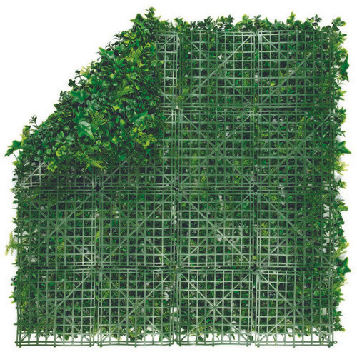Nortene erdős műnövény falpanel, zöldfal dekoráció - Forest 100x100 cm, modul burkolat