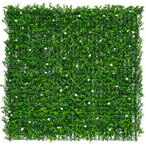 Nortene dekoratív zöldfal jázmin virággal - Jasmin 100x100 cm, modul falburkolat