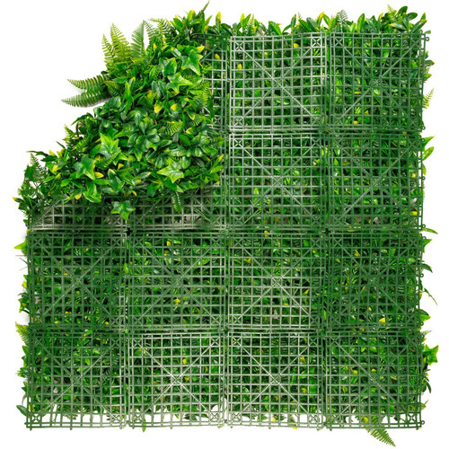 Nortene trópusi növényes vízálló zöldfal -Tropic 100x100 cm, műnövény modul falburkolat Nortene trópusi növényes vízálló zöldfal -Tropic 100x100 cm, műnövény modul falburkolat