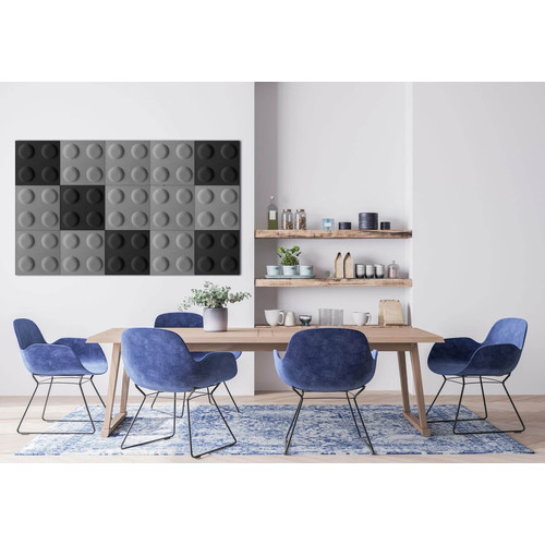 Obubble filc Block lego 30×30 cm világos zöld falpanel