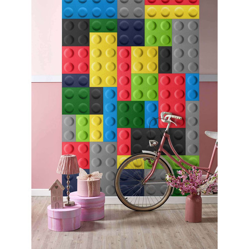 Obubble filc Block lego 30×30 cm világos zöld falpanel
