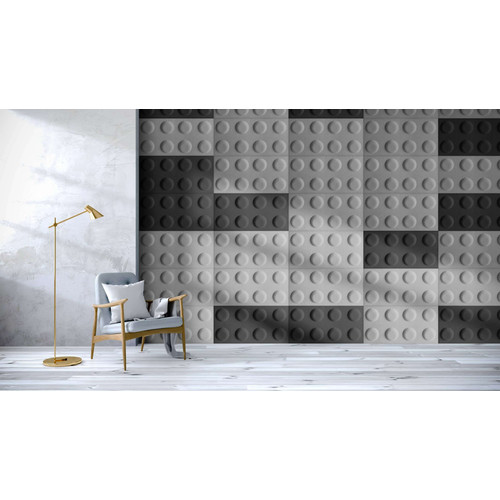 Obubble filc Block lego 30×30 cm világos zöld falpanel