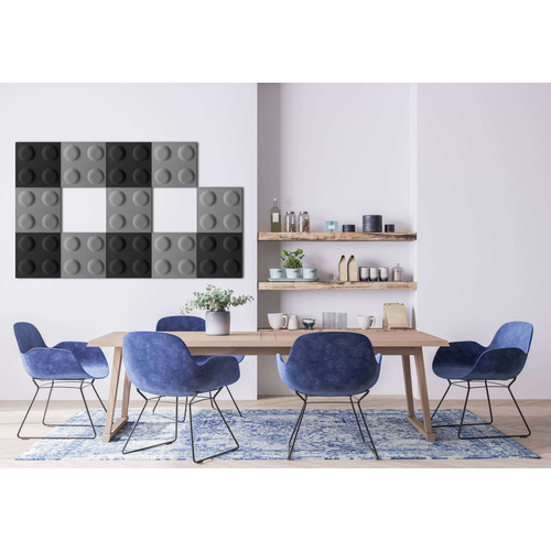Obubble filc Block lego 30×30 cm világos zöld falpanel