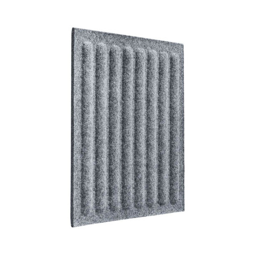 Obubble filc panel 30×30-7 csíkos sötét szürke színű falpanel