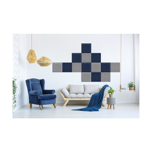Obubble filc panel 30×30-7 csíkos sötét szürke színű falpanel