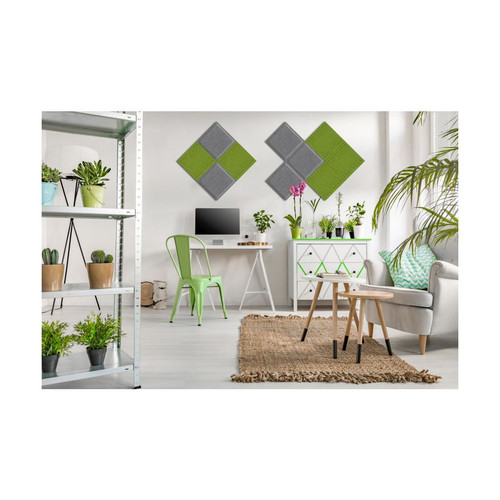 Obubble filc panel 30×30-7 csíkos sötét szürke színű falpanel