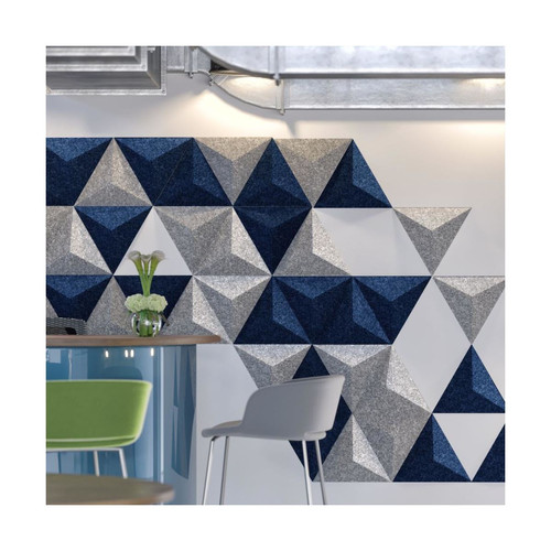 Obubble filc Triangle-1 világos szürke színű falpanel