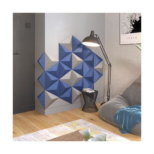 Obubble filc Triangle-1 világos szürke színű falpanel