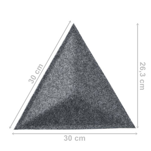 Obubble filc Triangle-1 világos szürke színű falpanel
