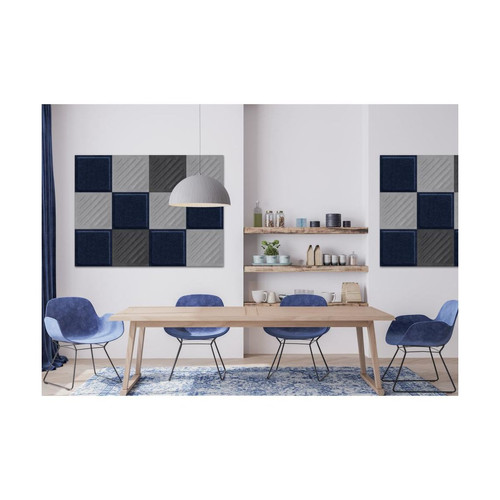 Obubble filc panel 30×30-1 szürke színű téglalap falpanel