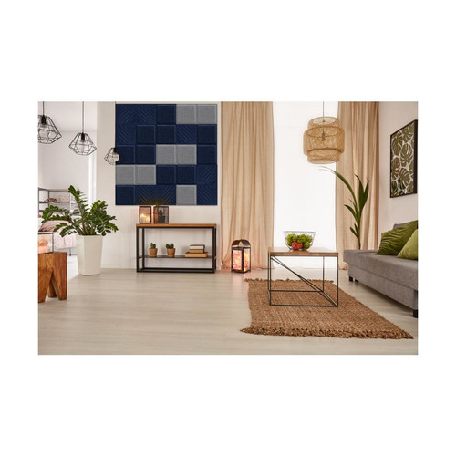 Obubble filc panel 30×30-1 szürke színű téglalap falpanel