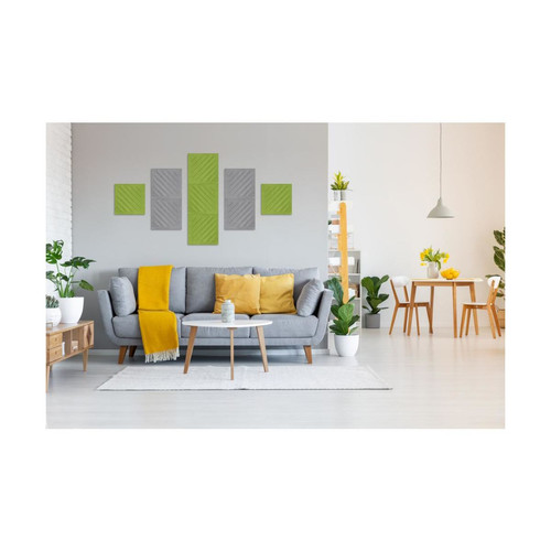Obubble filc panel 30×30-1 szürke színű téglalap falpanel