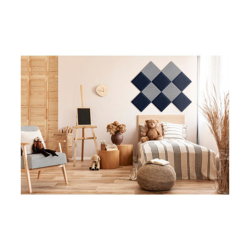 Obubble filc panel 30×30-1 szürke színű téglalap falpanel
