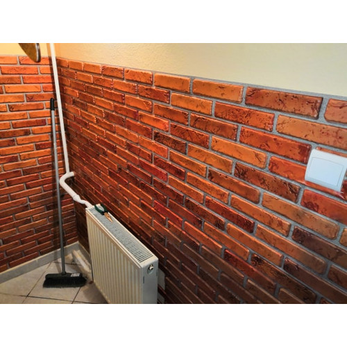 FLEXWALL PVC falpanel Brick Natural tégla vörös tégla színben 97x49 cm, téglamintás FLEXWALL PVC falpanel Brick Natural tégla vörös tégla színben 97x49 cm, téglamintás