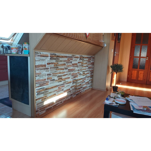 FLEXWALL PVC falpanel Gibraltar szeletelt kő 98x50 cm, beltéri burkolat FLEXWALL PVC falpanel Gibraltar szeletelt kő 98x50 cm, beltéri burkolat
