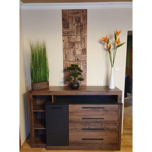 FLEXWALL PVC falburkolat Old Wood öreg fa barna 96x48 cm