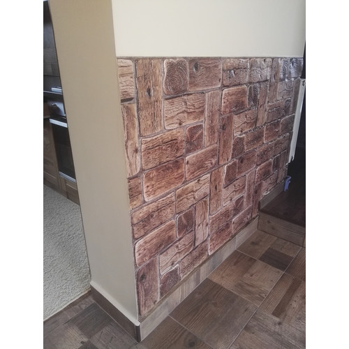 FLEXWALL PVC falburkolat Old Wood öreg fa barna 96x48 cm