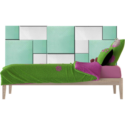 Minky textil gyermek menta színű falvédő (200×75 cm)