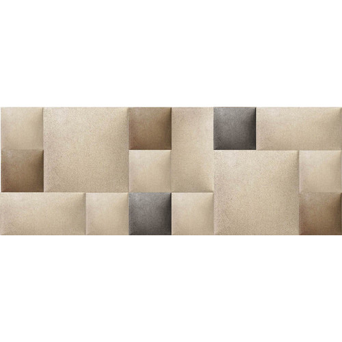 Bézs színű modern textil falvédő-6 (200x75 cm) barna és szürke árnyalatú Kerma falpanelekkel Bézs színű modern textil falvédő-6 (200x75 cm) barna és szürke árnyalatú Kerma falpanelekkel