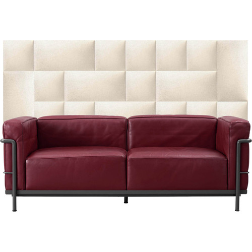 Fehér színű modern textil falvédő-8 (200x75 cm) Kerma falpanelekből Fehér színű modern textil falvédő-8 (200x75 cm) Kerma falpanelekből