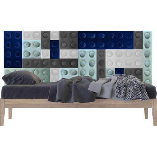 KERMA Cubes színes építőkockás falvédő (200×75 cm)