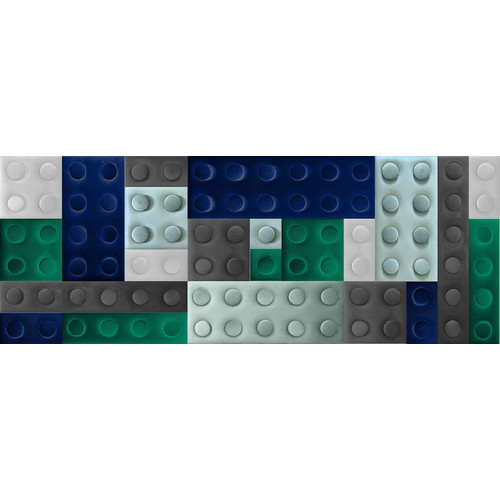 KERMA Cubes építőkockás textil falvédő (200×75 cm) KERMA Cubes építőkockás textil falvédő (200×75 cm)