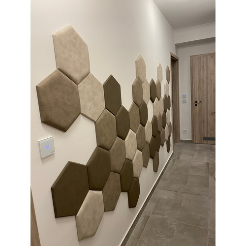 KERMA falpanel 12,5×12,5 cm textil falburkolat, több színben