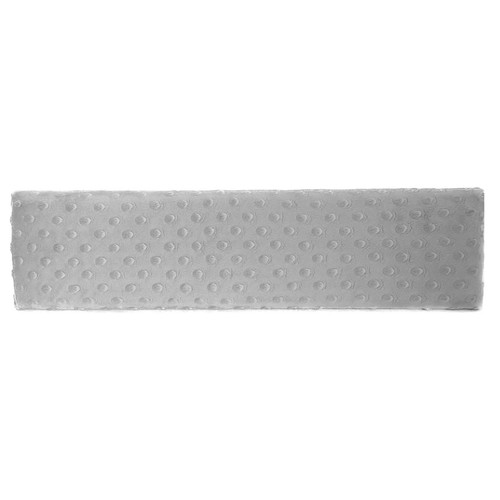 KERMA falpanel 12,5×50 cm minky textil gyermek falburkolat, több színben - Világos szürke minkyg3