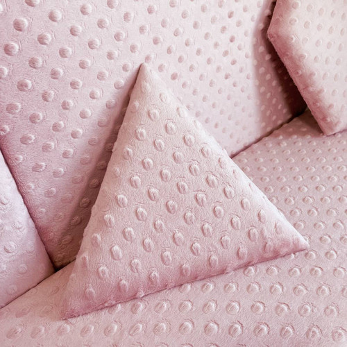 KERMA Hexagon falpanel minky textil gyermek falburkolat, több színben