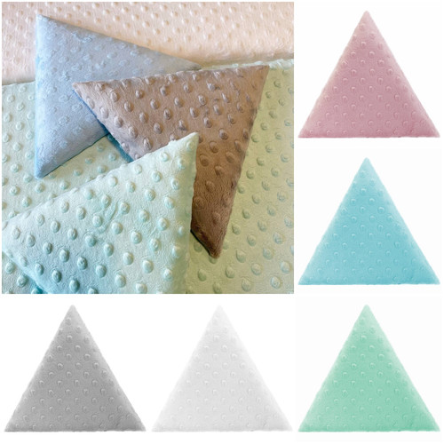 KERMA Triangle-1 falpanel minky textil gyermek falburkolat, több színben - Menta minkyg5