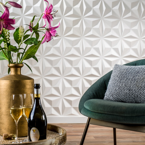 Wallart Cullinans - Konkáv négyszög modern 3D környezetbarát falpanel, festhető 50x50 cm Wallart Cullinans - Konkáv négyszög modern 3D környezetbarát falpanel, festhető 50x50 cm