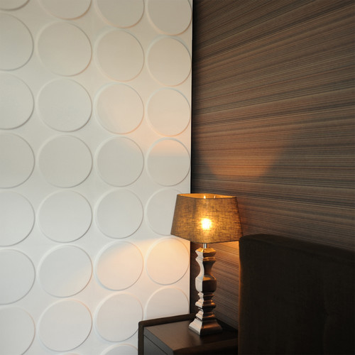 Wallart Ellipses - Ellipszisek modern design 3D környezetbarát falpanel, festhető 50x50 cm
