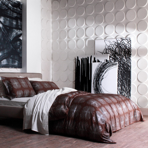 Wallart Ellipses - Ellipszisek modern design 3D környezetbarát falpanel, festhető 50x50 cm