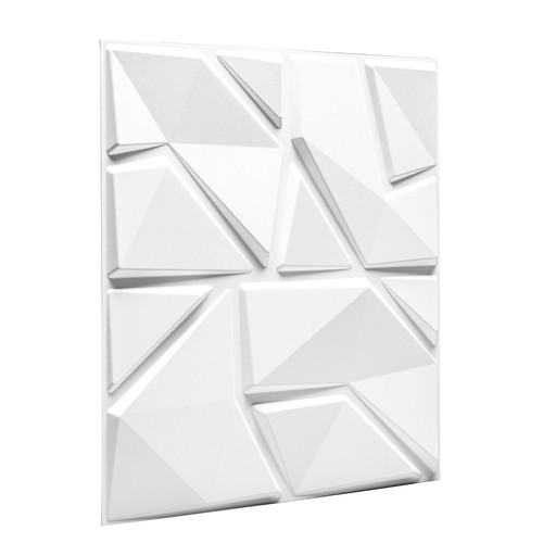 Wallart Liam - Törések modern 3D környezetbarát falpanel, festhető 50x50 cm