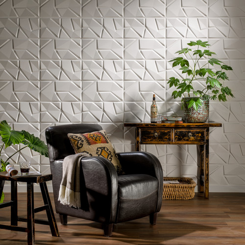 Wallart Liam - Törések modern 3D környezetbarát falpanel, festhető 50x50 cm