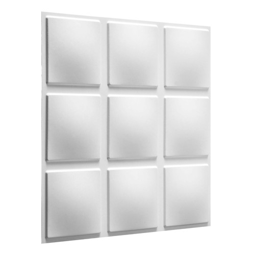 Wallart Cubes - Szabályos kockák, mintás 3D környezetbarát falpanel, festhető 50x50 cm